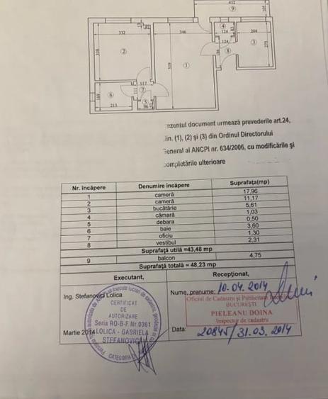 Apartament 2 camere, semidecomandat, 48 mp, balcon, ac, metrou, Ion Mihalache - 10