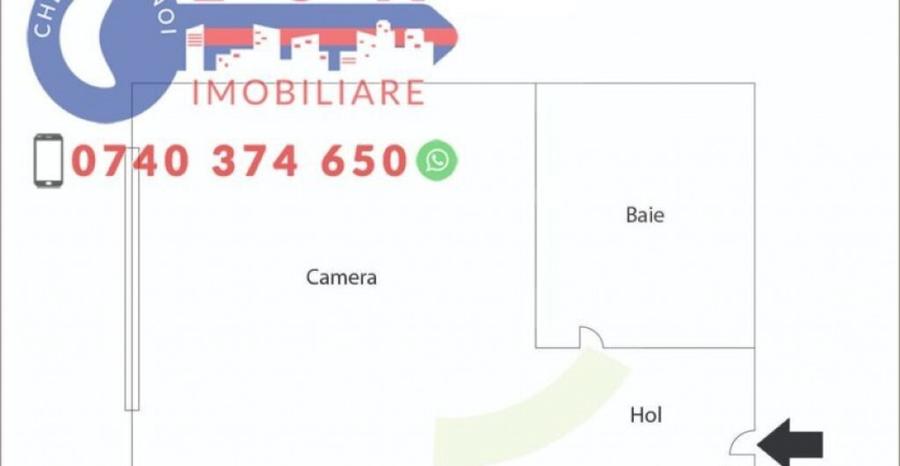 ID 1375 Garsoniera confort 2 de vanzare* Str Alunisului - 1