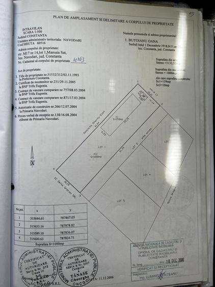 Teren de 1000 mp, în Exterior Vest