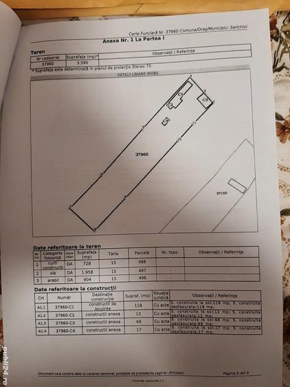 Casa cu teren intravilan Enisala 3590 mp - 1