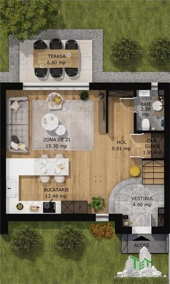 Cartier de case securizat cu bariera - 17