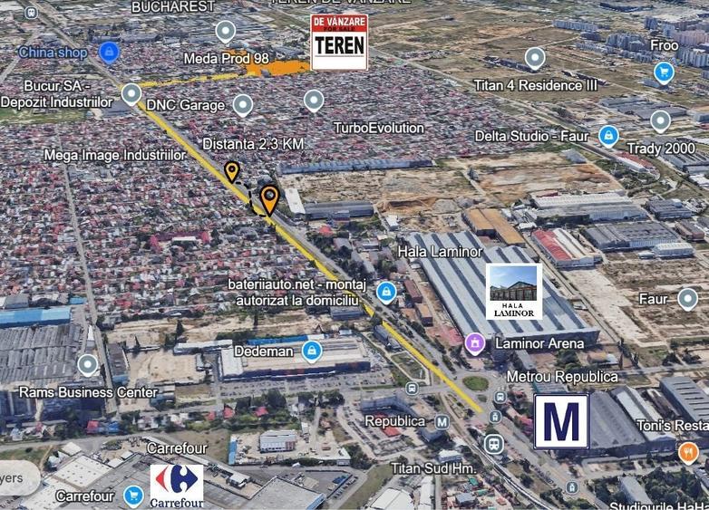 Cel Mai Bun Teren 31000MP Titan - Industriilor Metrou Republica 99e/mp - 2