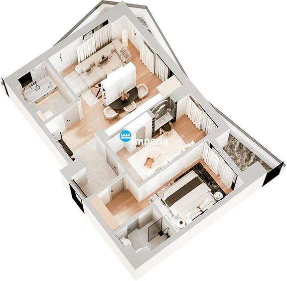 Proiect nou! ap. 3 Cam D, 2 bai - Dacia - 6