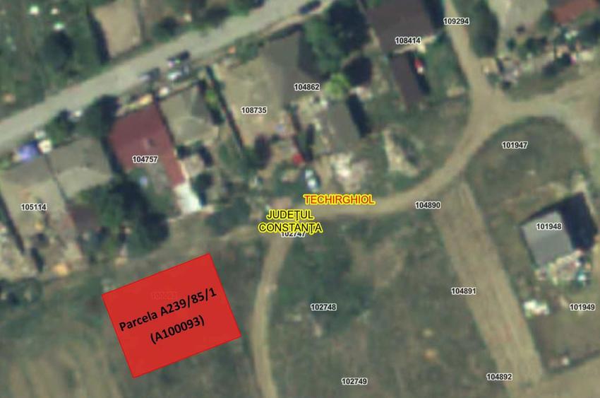 Teren intravilan de vanzare in Techirghiol - 500 m.p. - 1