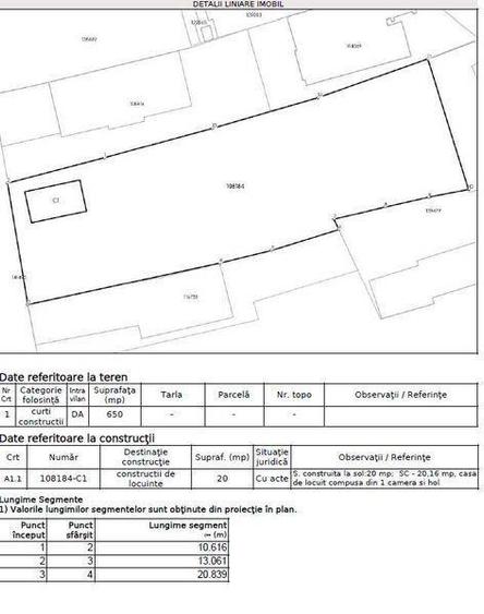Teren Constructii 625 mp cu utilitati Dogariei - 1