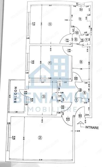 Apartament 3 camere decomandate -Casa ?tiin?ei -68mp - 6