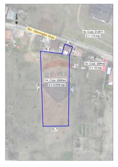 Teren de 3201 mp, în Paleu