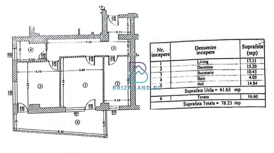 Apartament cu 2 camere decomandat în Splaiul Unirii