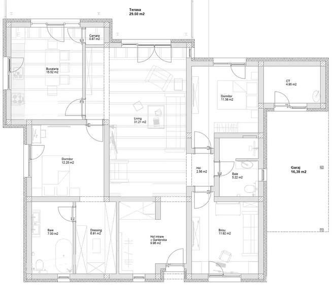 Casa de vanzare, finisata Coru?u | 918 mp teren | 119 mp utili - 7