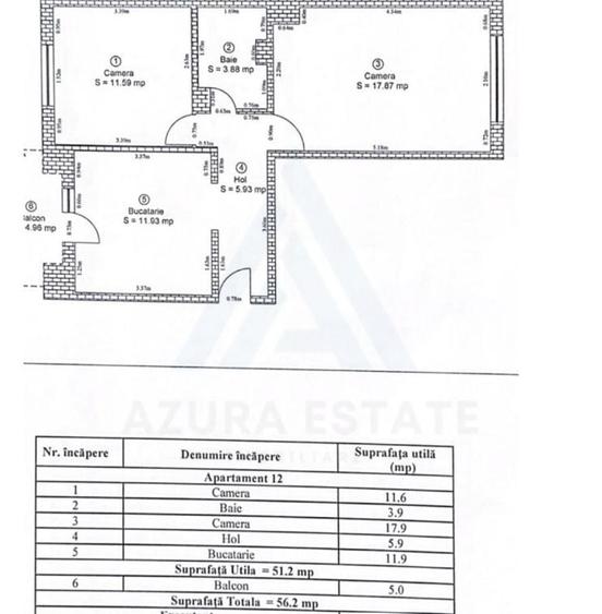 Apartament 2 camere decomandat 52 mp utili și balcon 5 mp în Cisnădie - 9