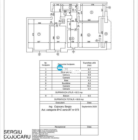 Apartament 3 camere de vanzare Gara - 1