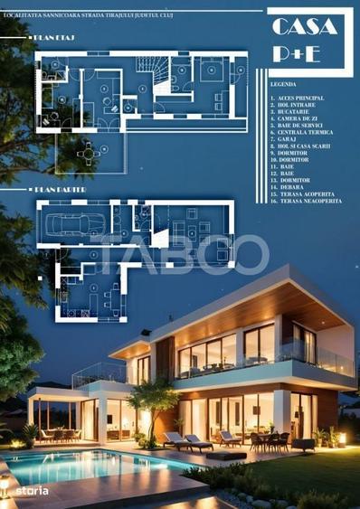 Vila moderna premium situata in Sannicoara 5 camere piscina exterioara - 3