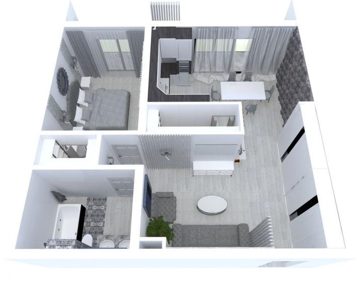 Apartament nou cu 2 camere de vanzare in Complexul Brubus -Santandrei - 6