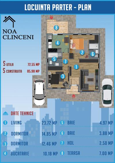 Case 3 camere , Complex, toate utilitatile , Clinceni - 1