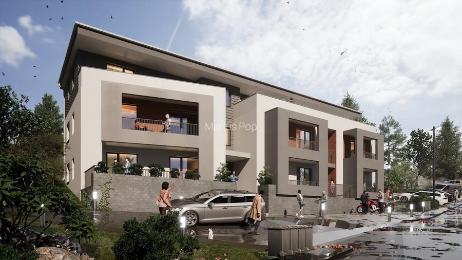 Apartament 3 camere, 58 mp, semifinisat, Apahida