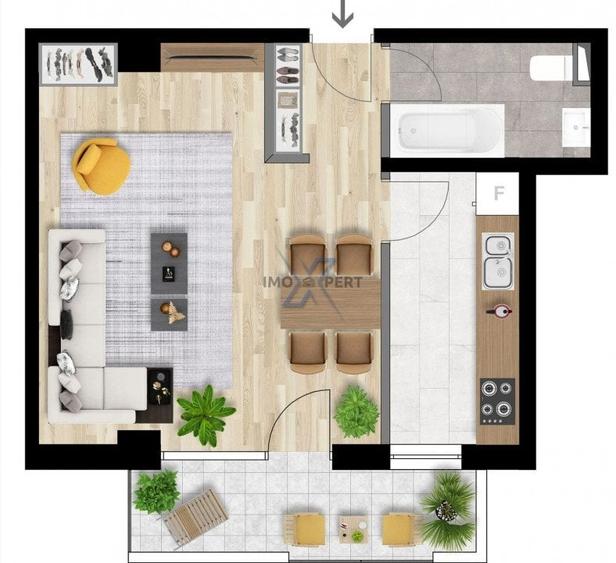 Apartament cu 1 camera, Zona Iulius, Intre Lacuri - 7