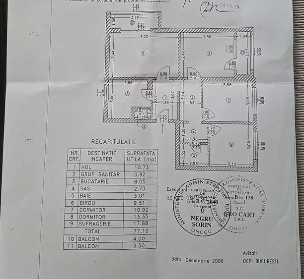 Apartament cu 4 camere decomandat în Titan