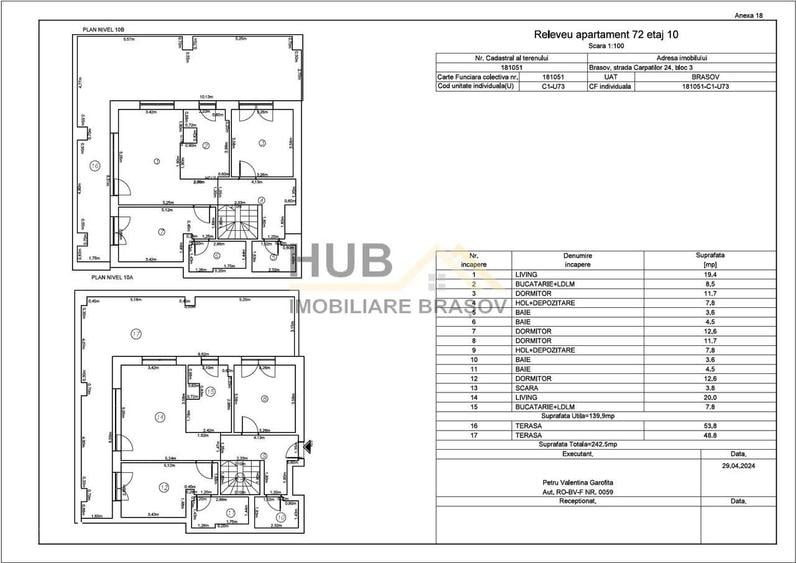 Apartament cu 4 camere în Răcădău