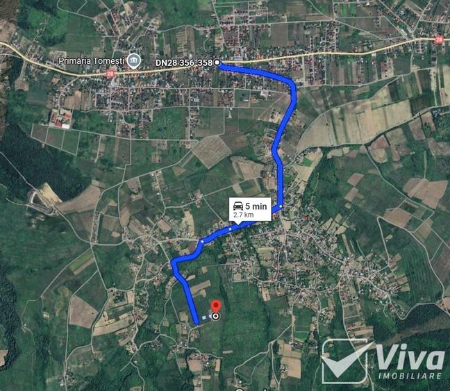 Teren 5300 mp Intravilan in Goruni – Tomesti - 1