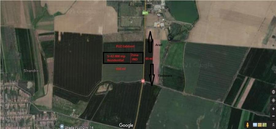 Sinandrei Teren extravilan 42.000 mp - 1