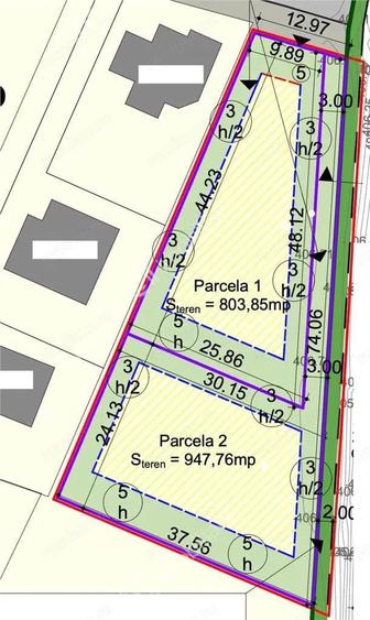 Teren intravilan de 1900 mp cu PUZ aprobat in zona Veterani din Sibiu - 1