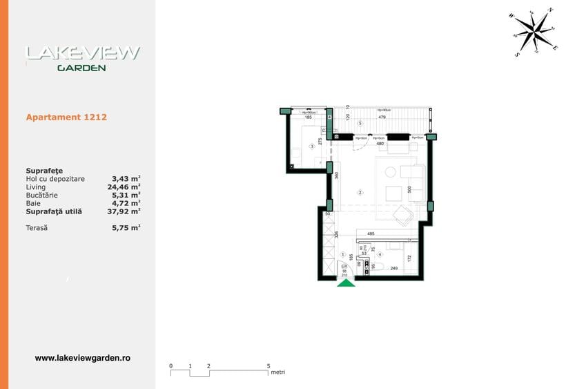 Studio | Parc Privat | Straulesti - LakeView Garden | Finisat - 7