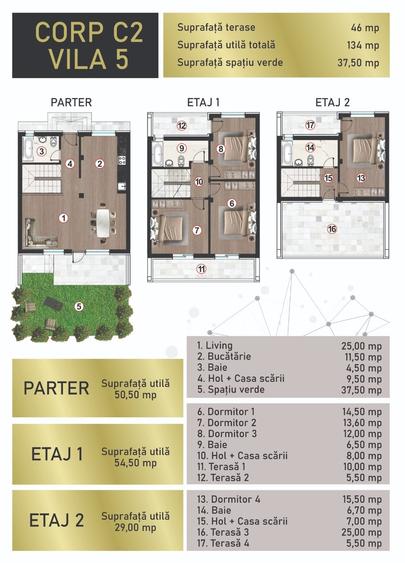 Sector 4 - Casa cu 5 camere P+2- Grand Arena - 12