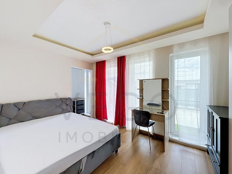 Apartament cu 2 camere semidecomandat, mobilat în Florești