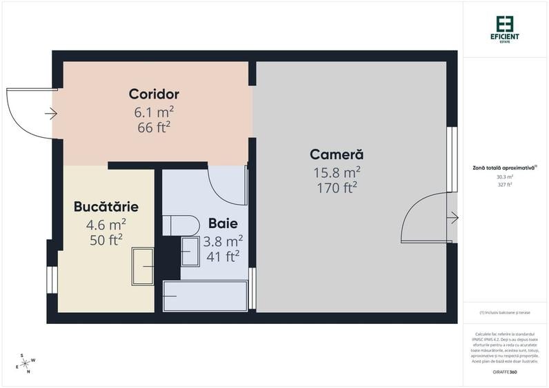 Apartament cu 1 cameră – Zona Soarelui - Timișoara - 13