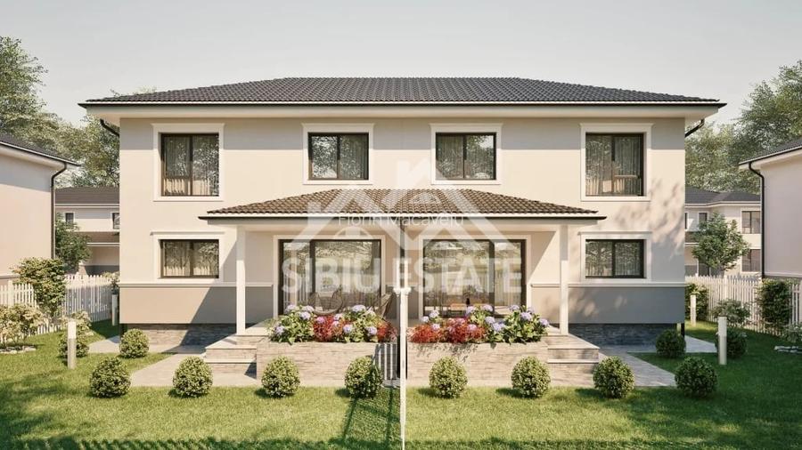 Duplex modern cu 4 camere, 102 mp - oaza de liniste aproape de orasul Sibiu