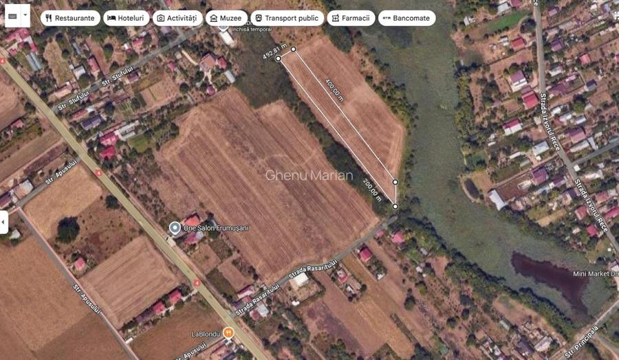 Teren intravilan Frumusani