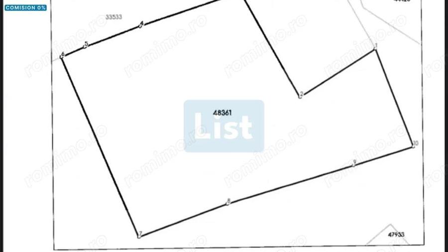 Teren intravilan pe drumul Lupacului 12 euro mp si 1069 mp extravilan - 1