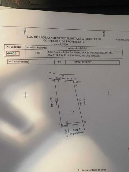 Teren Intravilan Albesti Dolj , Simnicul de Sus 1200mp cu PUG extras - 4