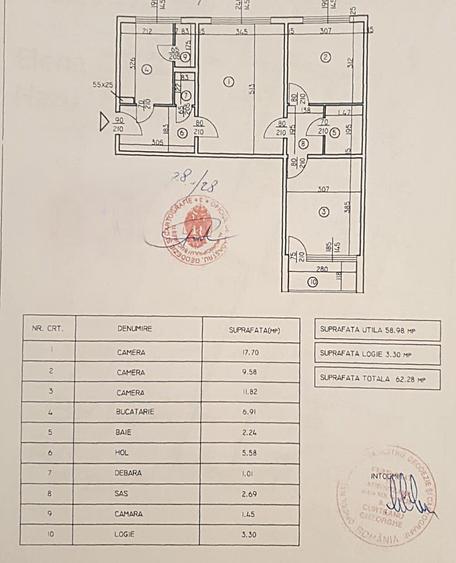 Apartament 3 camere semidecom - Dristor - Camil Ressu - 8 min metrou Dristor 1 - 4