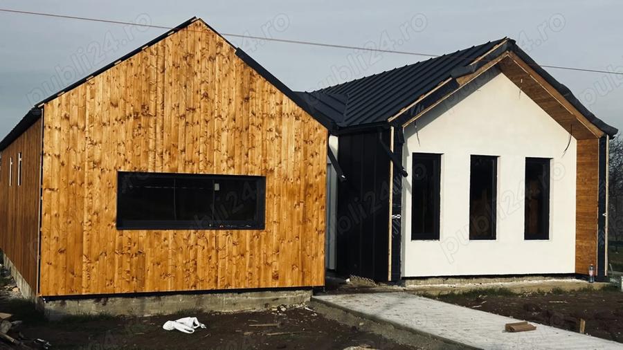 Casa moderna stil scandinav, 3 dormitoare, teren 513 mp Aduna?ii Copaceni | 115.000 - 4