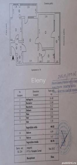 Ap. 2 cam. 2 balcoane, etaj 3, Tiglina 2 Ap. 2 cam. 2 balcoane, etaj 3, Tiglina 2