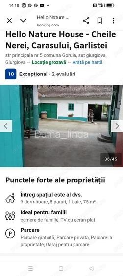 Inchiriez casa la Giurgiova 3 camere curte terasa mare