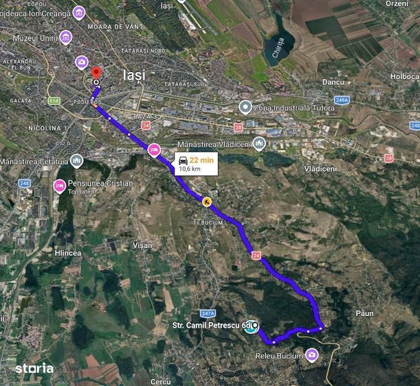 Teren in Pietraria 2.382 mp, langa padure, cu priveliste spre oras - 4