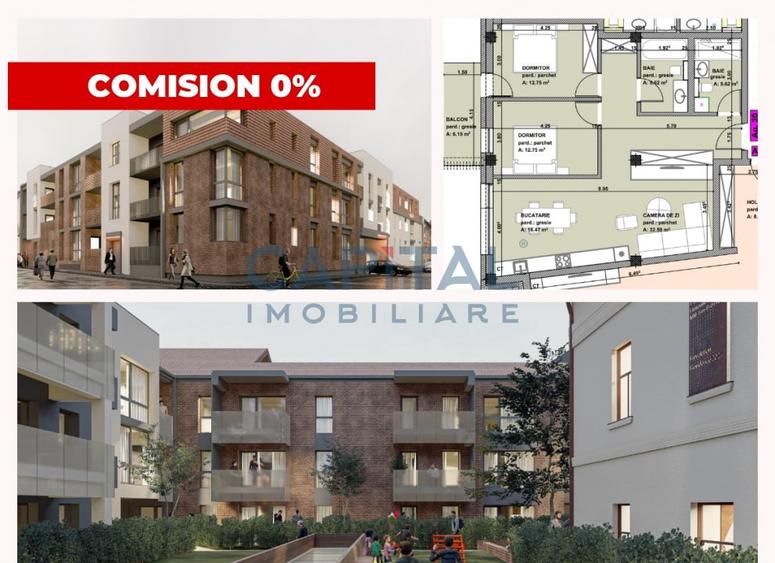 Apartament de vanzare, etaj 1, 3 camere, 106mpc, Centru Vechi, comision 0% - 1