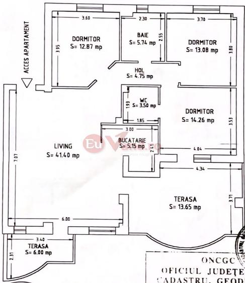 Apartament cu 4 camere decomandat în Nord