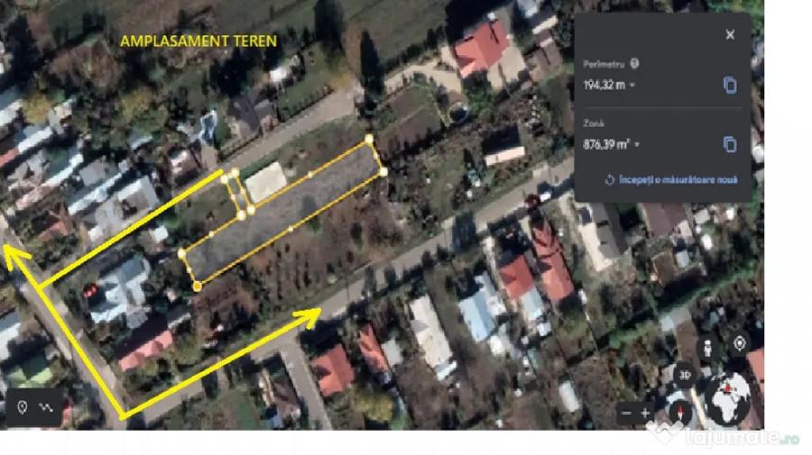 Teren intravilan de vanzare in Strejnicu 874mp - 3