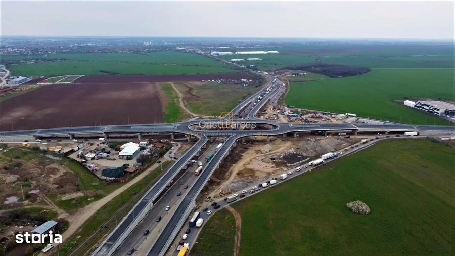 Teren 8 hectare cu deschidere ampla, Popesti-Leordeni, acces rapid A0
