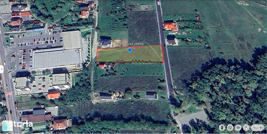 Teren intravilan 2800 mp ideal pentru casa, duplexuri sau bloc P+2E - 1