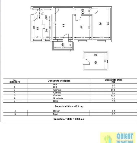 Inel 2, apartament 3 camere de vanzare, Constanta - 1