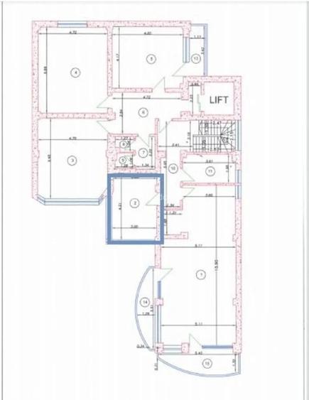 Inchiriere camera 28mp cladire de birouri D+P+3+M lift Titulescu Piata Victoriei - 11