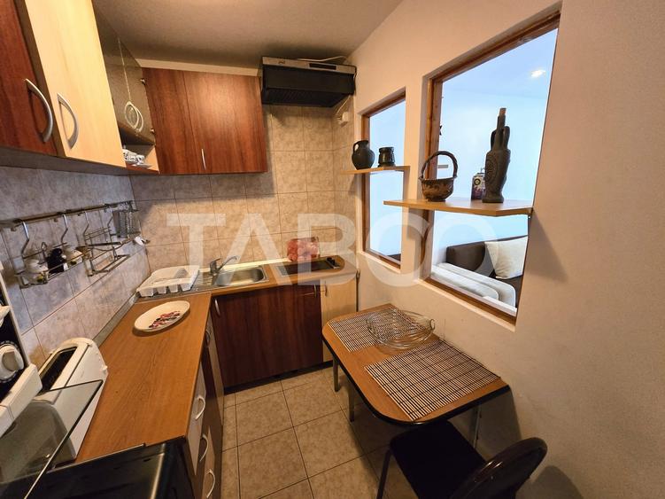 Garsoniera de inchiriat mobilata utilata la parter Vasile Aaron Sibiu - 5