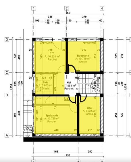Vila la Rosu in Burdujeni - 3