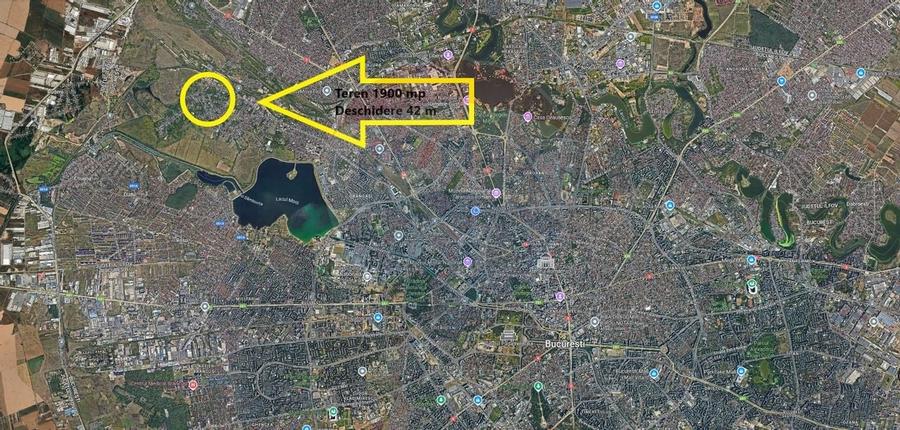 Teren de vanzare Strada Sculptorilor Giulesti, 1900 mp, deschidere 42m - 3