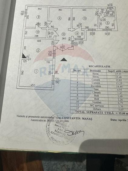 Spatiu de birouri in zona Aviatorilor - 95 mp utili + garaj 30 mp - 1