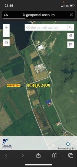 Teren intravilan de vanzare in Chinteni, aproape de Cluj Napoca 580 mp - 2